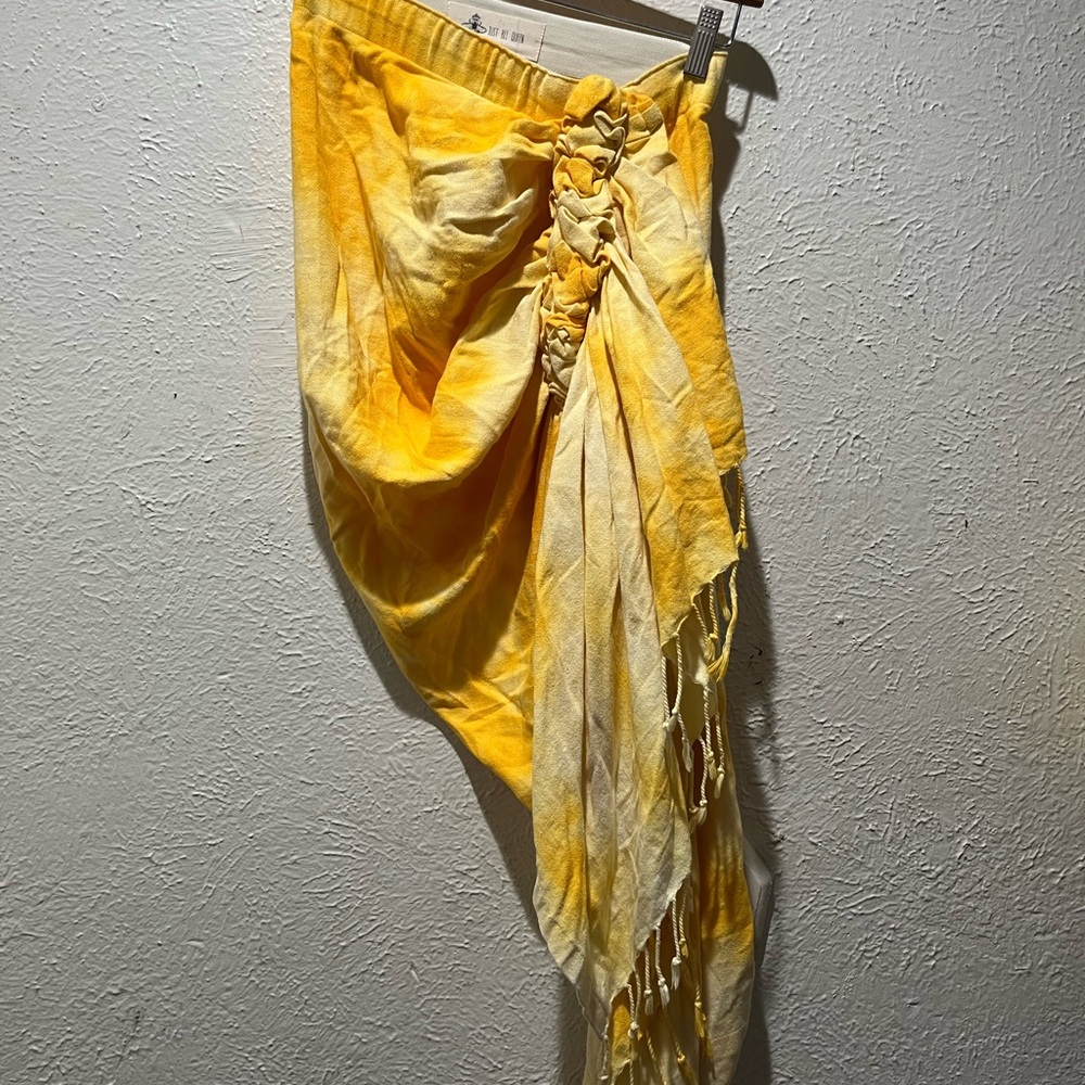 Sunshine Yellow Tie-Dye Sarong